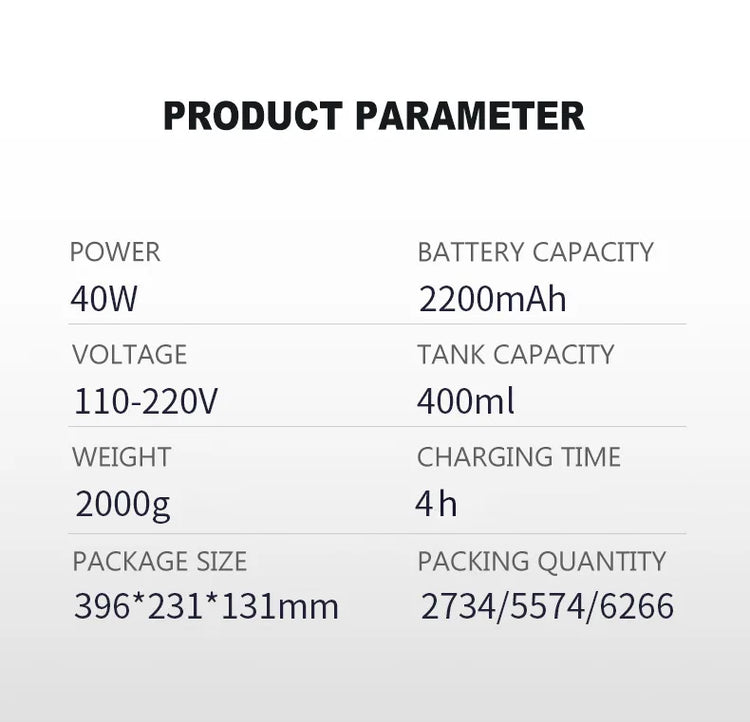 YunlinLi Wireless Steam Mop Vacuum - ElectronAge