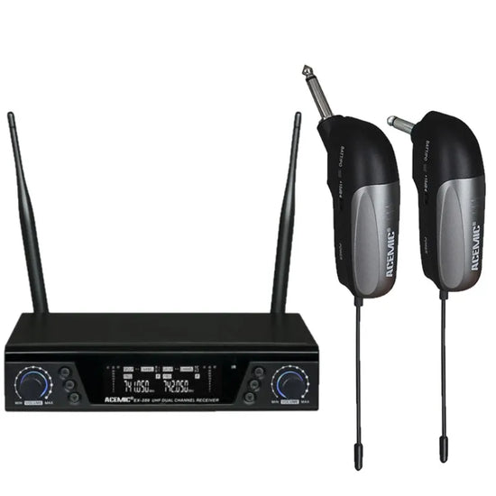 ACEMIC Dual Channels Wireless Guitar Microphone EX-200 - ElectronAge