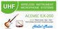 ACEMIC Dual Channels Wireless Guitar Microphone EX-200 - ElectronAge