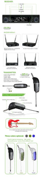 ACEMIC Dual Channels Wireless Guitar Microphone EX-200 - ElectronAge