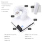 60W Nail Dust Collector Machine Nail Dust Vacuum Cleaner For Manicure Pedicure Nail Art Salon Dust Suction Remover Powerful Fan
