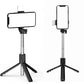 50pcs P20S R1 R1S Bluetooth Wireless Remote Selfie Stick LED light Extendable Foldable Handheld Monopod Tripod Stand Holder