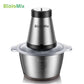 BioloMix 2 Speeds 500W Stainless Steel 2L Capacity Electric Chopper Meat Grinder Mincer Food Processor Slicer