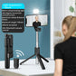 50pcs P20S R1 R1S Bluetooth Wireless Remote Selfie Stick LED light Extendable Foldable Handheld Monopod Tripod Stand Holder