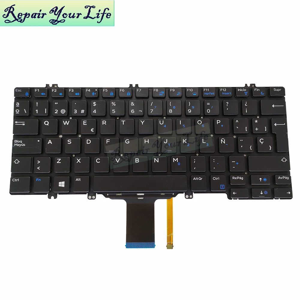 FJD8V Swedish Spanish Latin Backlit keyboard - ElectronAge