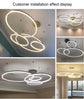 AeroLight Modern Led Ceiling Chandelier Circular Ring