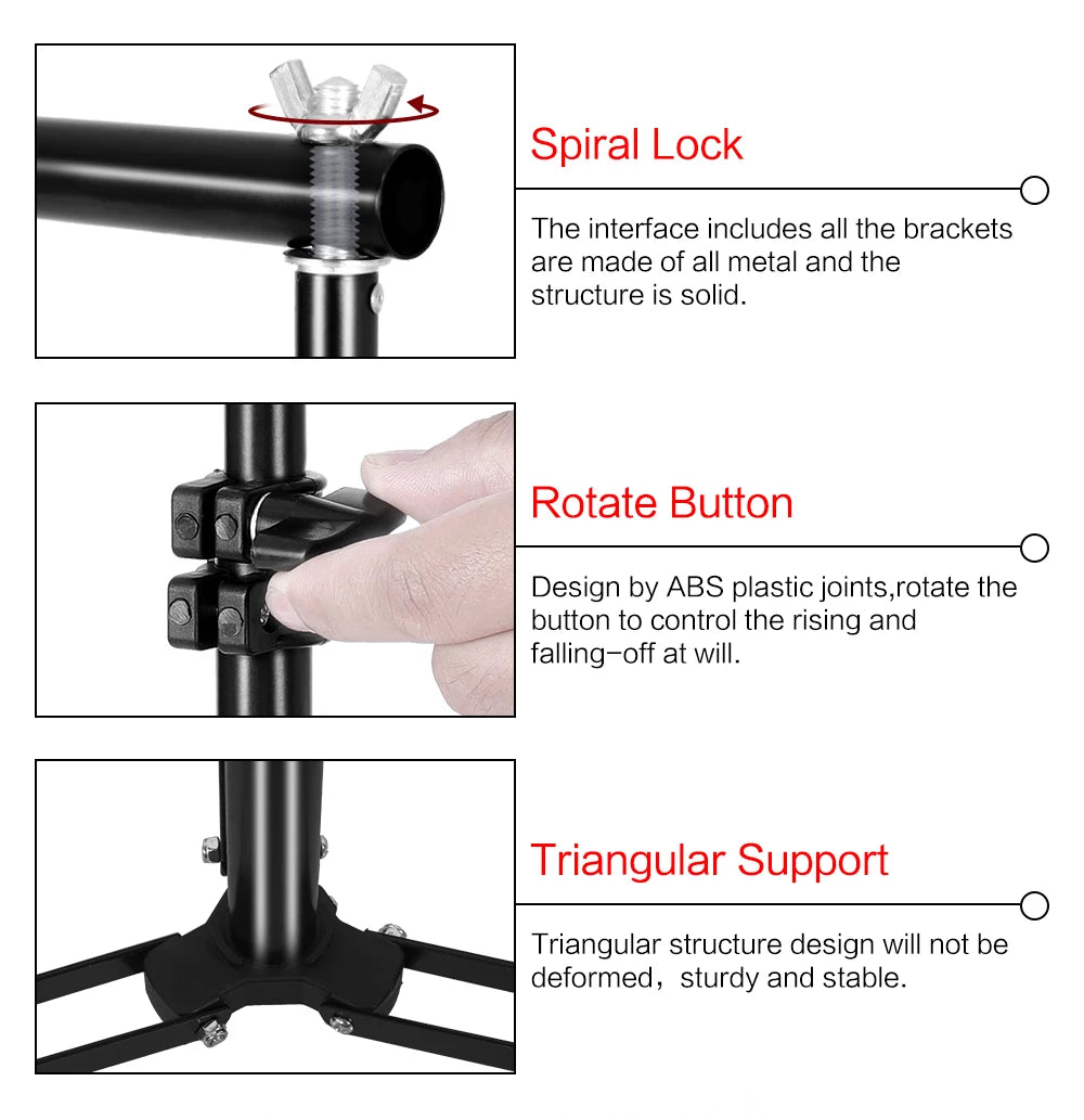 SnapStand Pro 2.6x3M/8.5x10ft Photo Video Studio Backdrop - ElectronAge