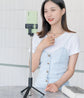 50pcs P20S R1 R1S Bluetooth Wireless Remote Selfie Stick LED light Extendable Foldable Handheld Monopod Tripod Stand Holder