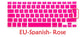 Spanish For Macbook Pro Retina 13 15 Air 13 EU US Spanish Keyboard Cover Soft Silicon A1466 A1278 A1286 Keyboard Protector Skin
