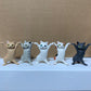 1/4Pcs Cats Pen Holder Funny Cat Doll Ornaments Crafts Earphone Support For Room Office Desk Home Decoration Accessories