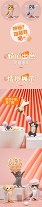 1/4Pcs Cats Pen Holder Funny Cat Doll Ornaments Crafts Earphone Support For Room Office Desk Home Decoration Accessories