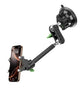 Universal Metal Car Phone Mount, 360° Rotation for Windshield/Dashboard