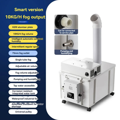 10KG/H Ultrasonic Industrial Humidifier Large Fog Volume Vegetable Fresh-keeping Atomizer Spray