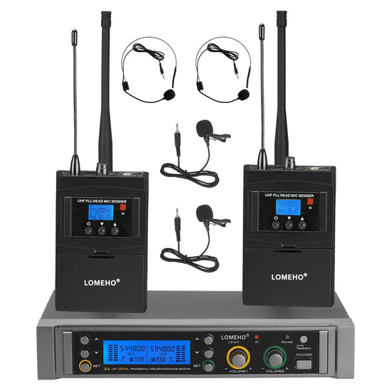 LOMEHO Wireless Lavalier Microphone - ElectronAge
