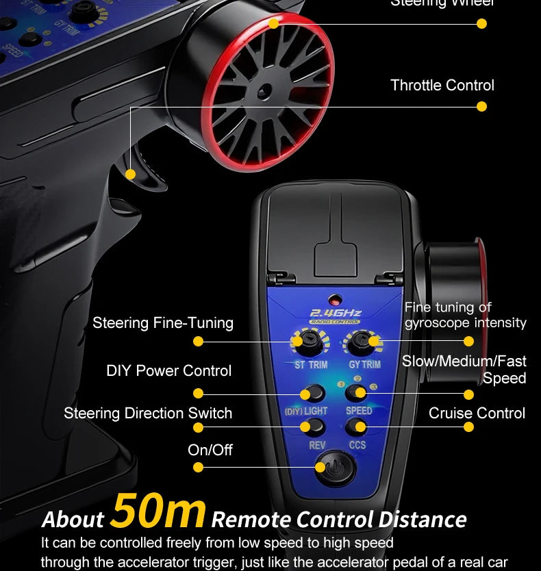WLtoys 244016 High Speed Remote Control Car - ElectronAge