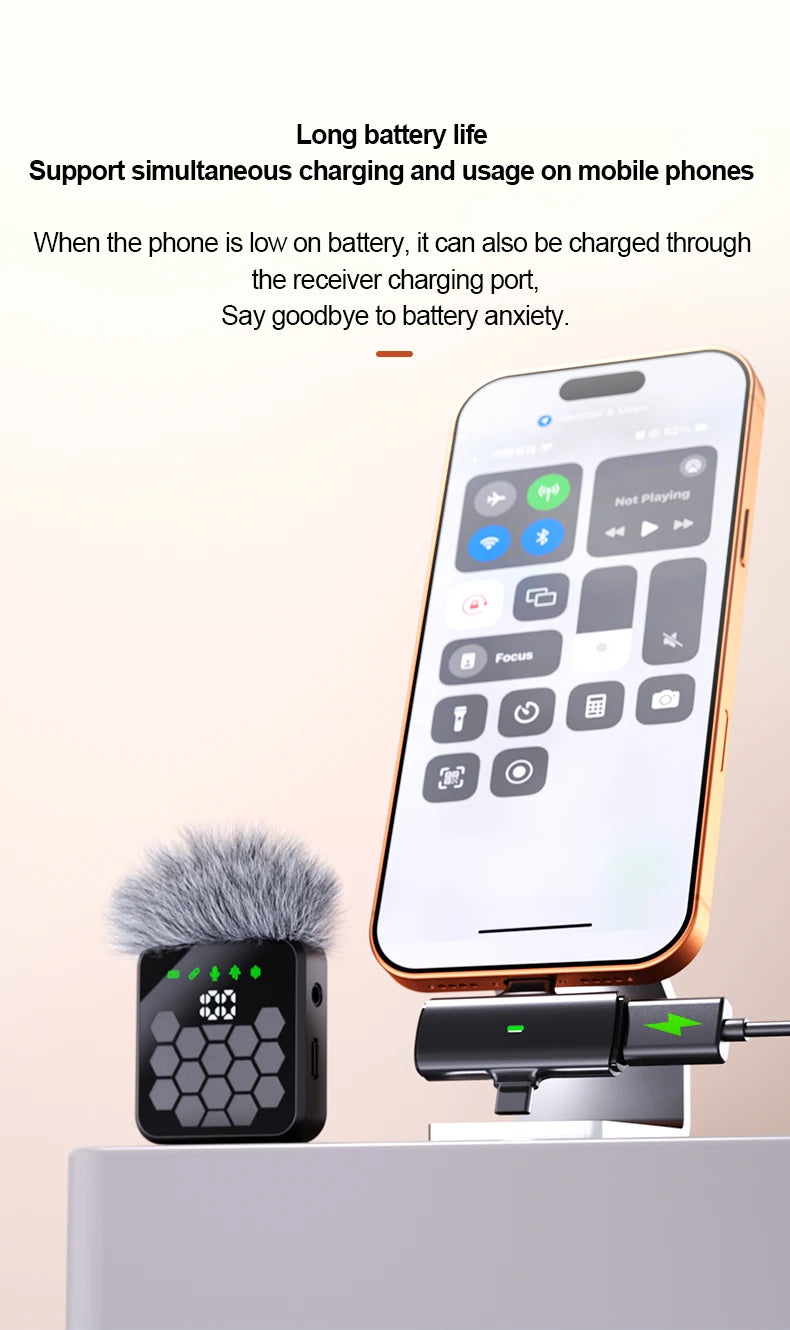 basix Wireless Lavalier Microphone 4Drag1 Mini Mic Noise-Canceling - ElectronAge