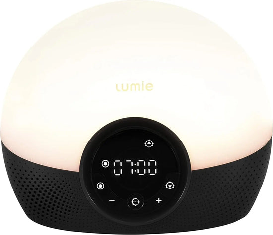 Sunrise Sunset Alarm Clock with Warm LEDs - Bedside Lamp for Wake-Up, Night & Reading Light