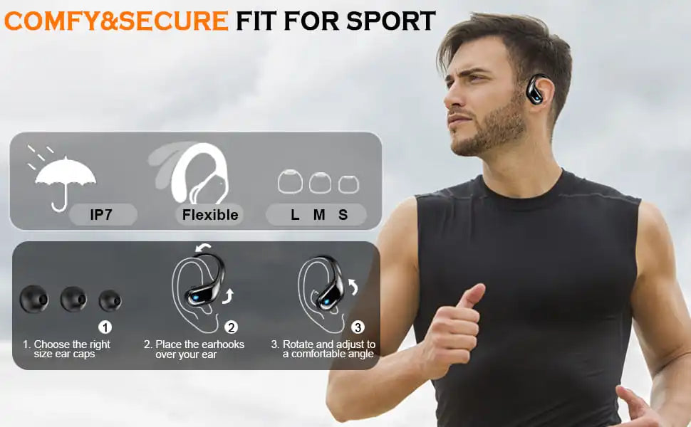 arikasen 75Hrs Bluetooth 5.3 Earphones - ElectronAge