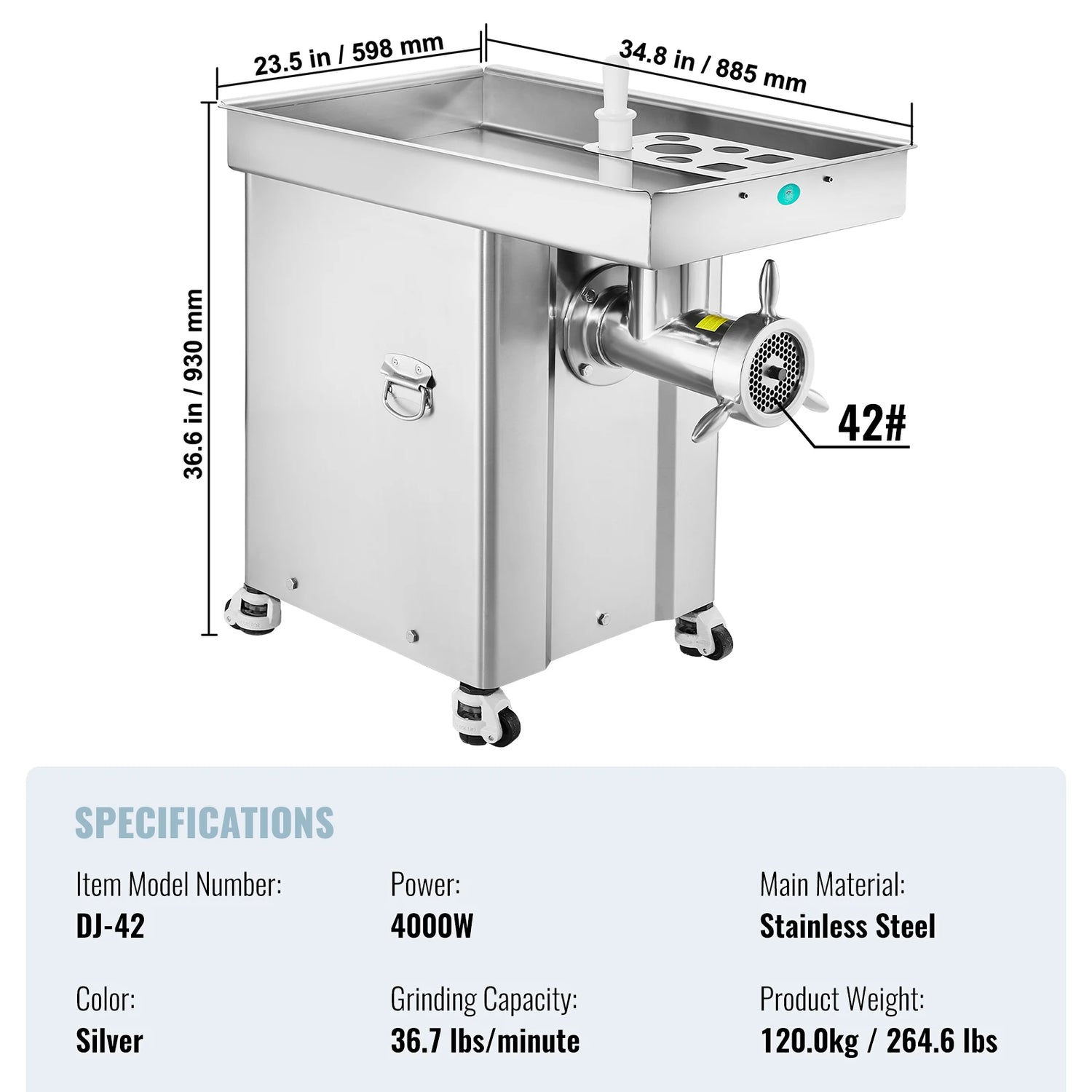 SucceBuy Meat Grinder 22 Lbs/Min - ElectronAge