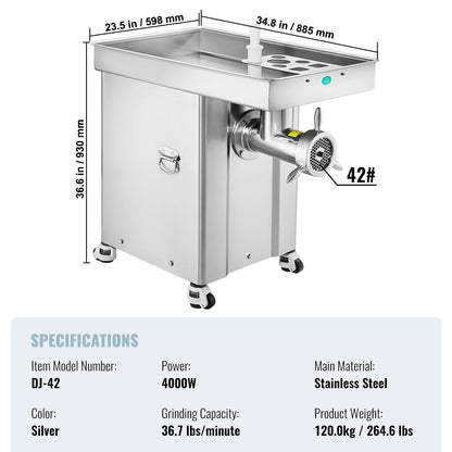 SucceBuy Meat Grinder 22 Lbs/Min - ElectronAge