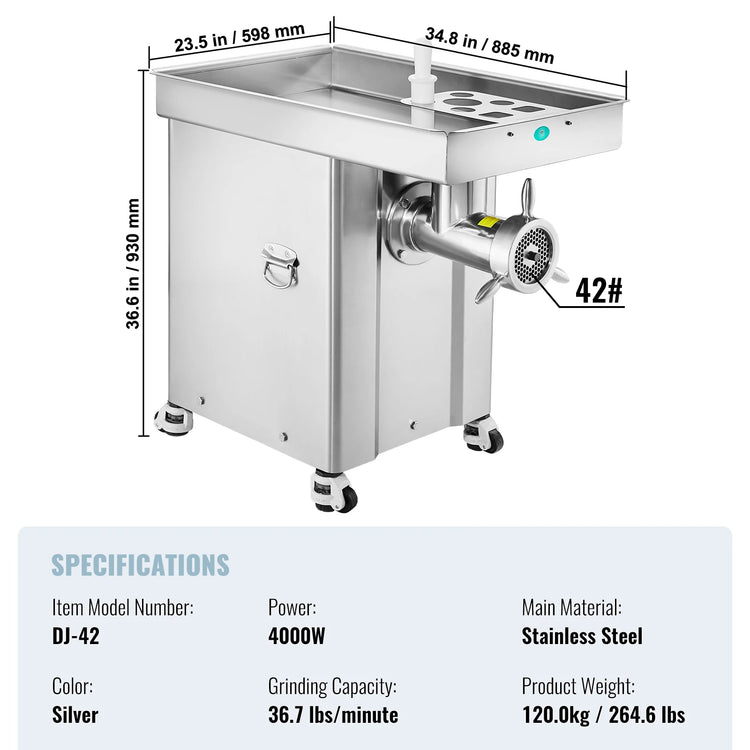 SucceBuy Meat Grinder 22 Lbs/Min - ElectronAge