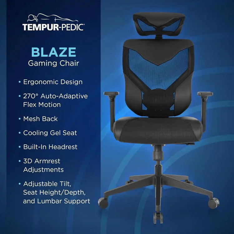 Auto-Adaptive Ergonomic Gaming Chair with Lumbar Support - ElectronAge