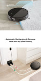 Robot Vacuum Cleaner Combo Mop,6000PA Suction Robotic,WiFi/Voice Control,Auto-Recharge,Pet Hair For Home Vacuum Cleaning Robotic