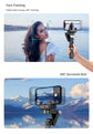Selfie Stick Tripod Desktop Gimbal Stabilizer Face Tracking Fill Light 360 Rotation for Live Video Shooting Aluminum Alloy Q18