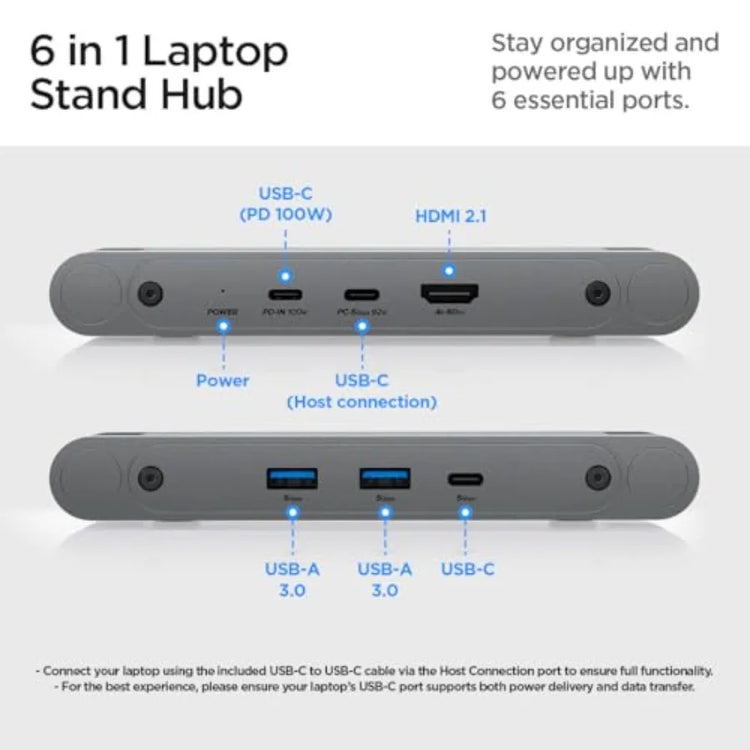 ArcDock Laptop Stand with 6-in-1 Hub - ElectronAge