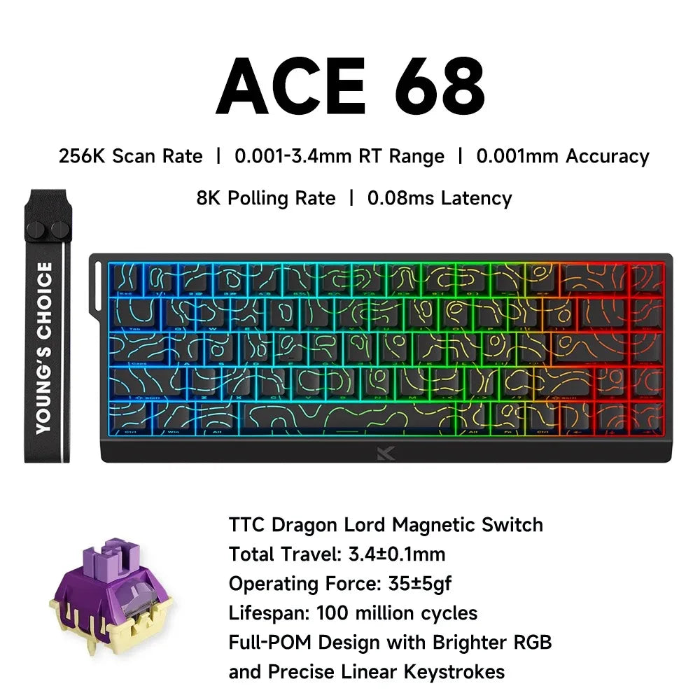 MCHOSE ACE68 V2 gaming keyboard - ElectronAge
