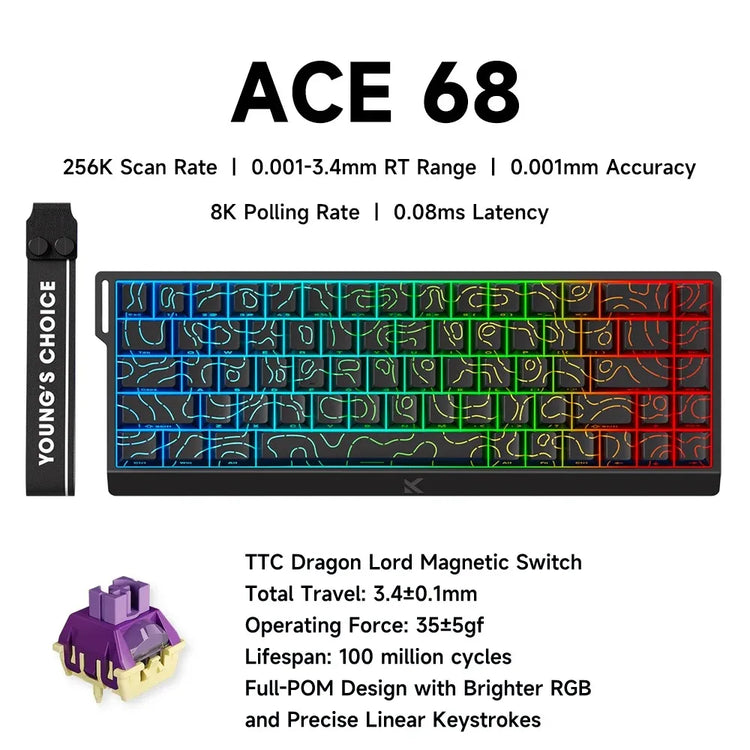 MCHOSE ACE68 V2 gaming keyboard - ElectronAge