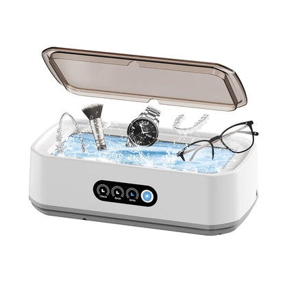 TINSOL 49KHZ High-Frequency Ultrasonic Cleaner 650ml Mini Vibration Cleaning Machine Suitable for Glasses Jewelry and Dentures