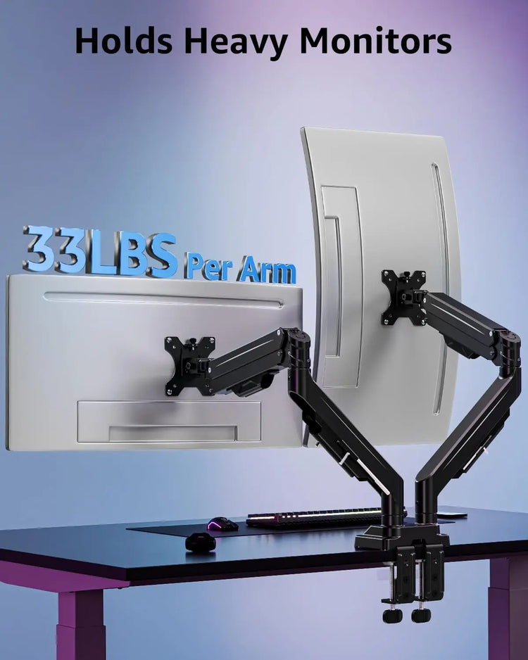 Dual Monitor Stand for 43" Screens - ElectronAge