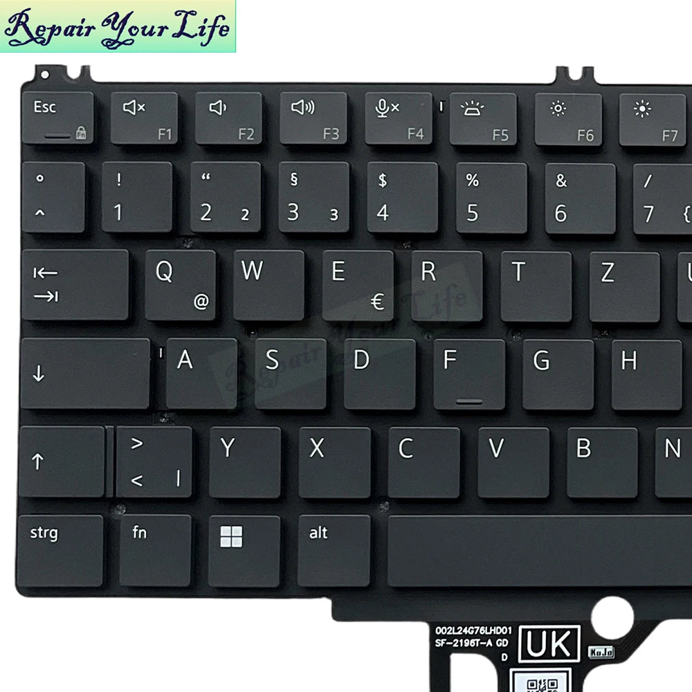 REPAIR YOUR LIFE German French Backlight Keyboard - ElectronAge