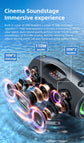 ZEALOT-S89 250W Portable Bluetooth Speaker High Volume Waterproof 48000mAh Wireless TWS Subwoofer Suporrt USB/TF/AUX RGB light.