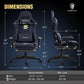Dowinx Gaming Chair with Massage Lumbar Support - ElectronAge