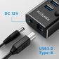 RSHTECH USB3.0 Hub Aluminum 10/13/16 Port Expander USB Powered Data Hub Splitter Individual On/Off Switches for Laptop Macbook