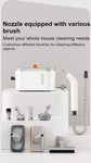 TINSOL New Handheld High Temperature Steam Cleaner Kitchen Hood Cleaner for Deep Cleaning and Sanitising Electric Steam Cleaner