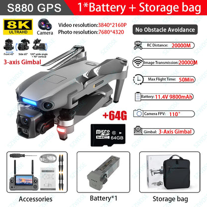 S880 Max Fishing GPS Drone 8K Dual Camera
