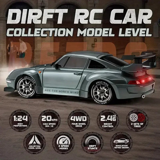 4WD 1:24 Semi-Proportional RC Drift Car