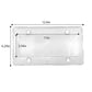 1/2 Pack Clear License Plate Tag Frame Covers Shields Protector for Car/Truck