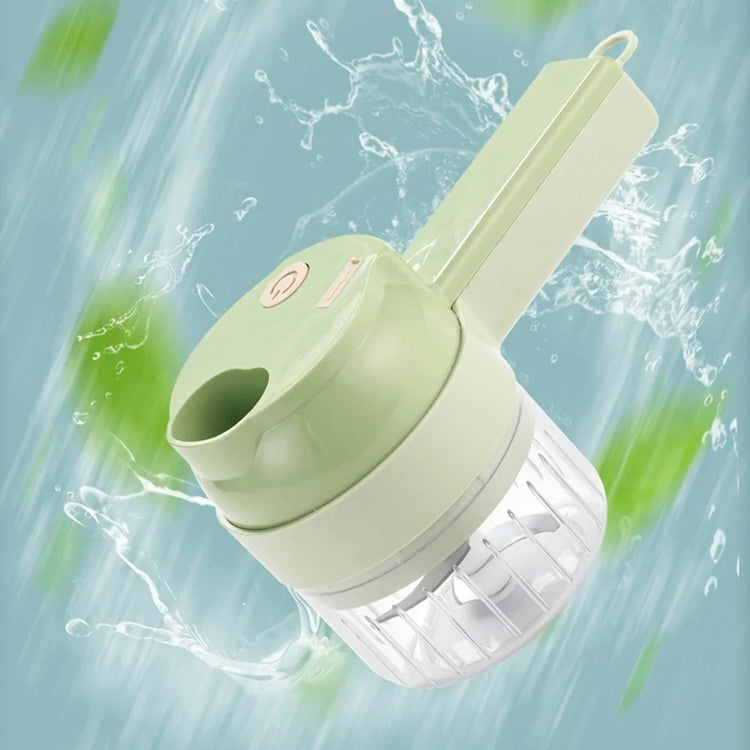 4 in 1 Handheld Electric Vegetable Cutter Wireless Food Processor - ElectronAge