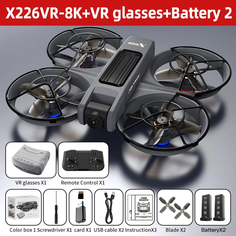 Lenovo X226 VR FPV 8K GPS Drone 4K HD Camera - ElectronAge
