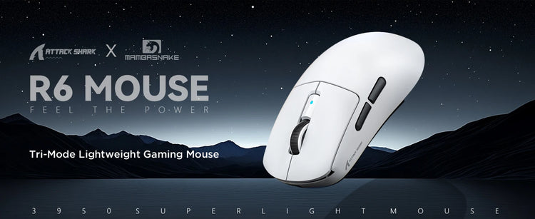 Attack Shark R6 Lightweight Wireless Gaming Mouse - ElectronAge