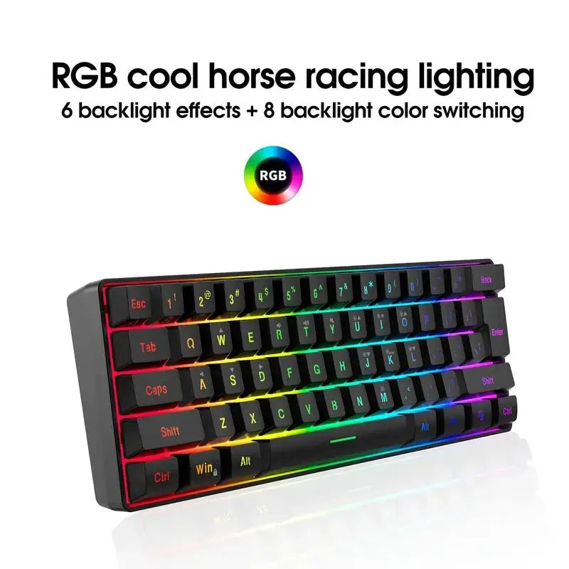 60% wired gaming keyboard - ElectronAge