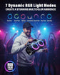 80W Portable Wireless Speaker with Lights, IP67 Waterproof, Deep Bass Bluetooth 5.3 for Outdoor Party Camping Gifts