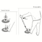 360° Spin Mop Bucket with Soap Dispenser and 2 Microfiber Heads, Stainless Steel Handle Floor Cleaning System for Home Use