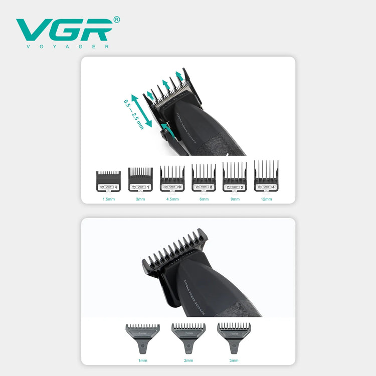 VGR Hair Trimmer Professional 9000 RPM Hair Clipper - ElectronAge