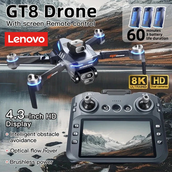 Lenovo GT8 Drone 8K HD Three-camera