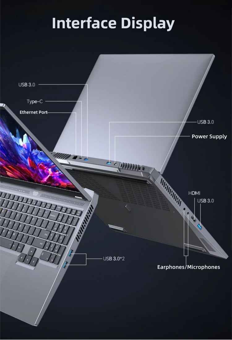 16.1" intel core i7-8750H GTX1050 gaming laptop - ElectronAge
